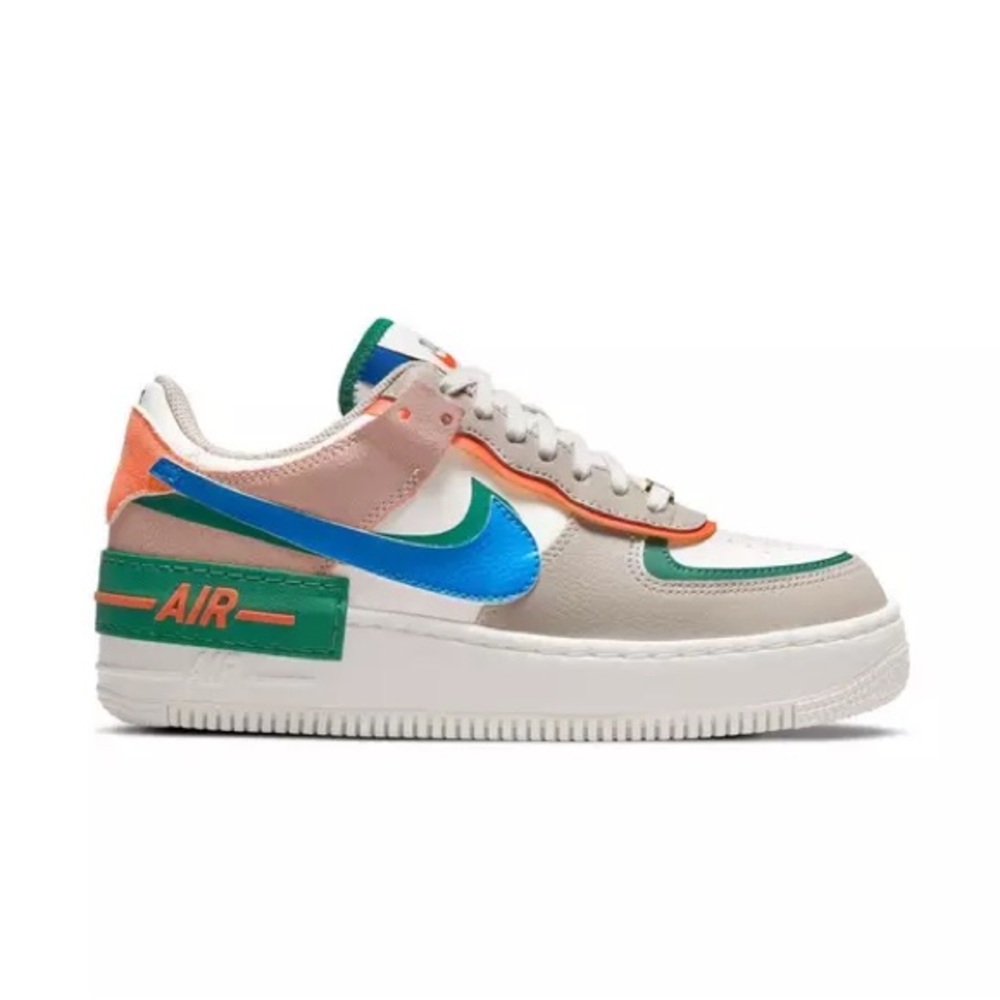 Nike AF1 Air Force One • Shadow in Sail Signal Blue Green